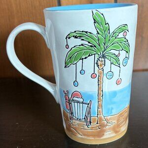 NEW Spectrum Designz Coffee Mug Christmas Holiday 2024 - 24 oz. Beach Scene